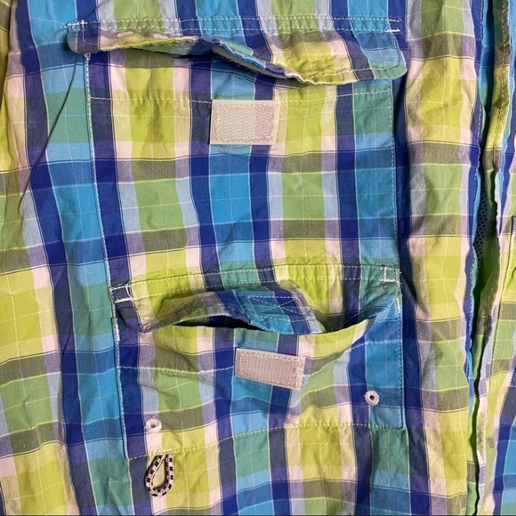 Columbia PFG Super Bonehead Omni Shade Button Up Long Sleeve Collared Shirt L - Picture 7 of 15